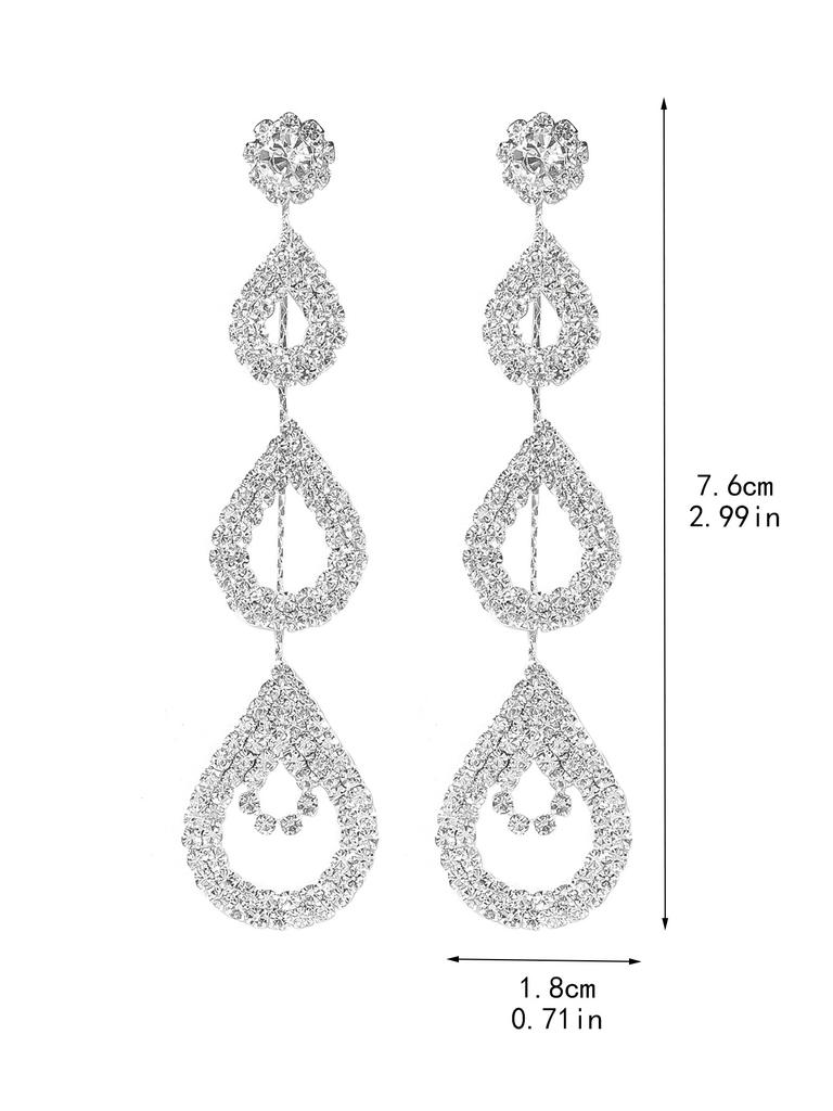 Персонализированные преувеличенные супер-блестящие длинные серьги со стразами в форме абс, модные серьги-подвески, женские аксессуары для ушей