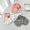 Five Finger Cycling Mittens Windproof Baby Gloves Cute Kids Warm Gloves  Winter