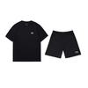 Minimalist Fashion Loose Round Neck Pullover Short Sleeve T-Shirt Comfortable Versatile Shorts Casual Sports Suit AHSU801-2+YKSV147-2