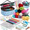 BUDDUR Crochet Knitting Kit With Multicolor Cotton Yarn Thread And Crochet Hook For Fabric Weaving DIY Handmade Craft Tools Set