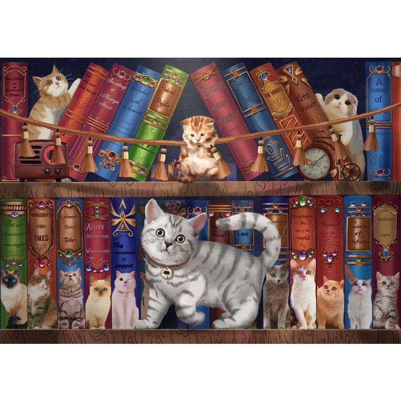 Бумажный пазл 1000 деталей для детей и взрослых, архитектурный пейзаж, животное, картина маслом, головоломка, семейная игра, украшение для дома, стены