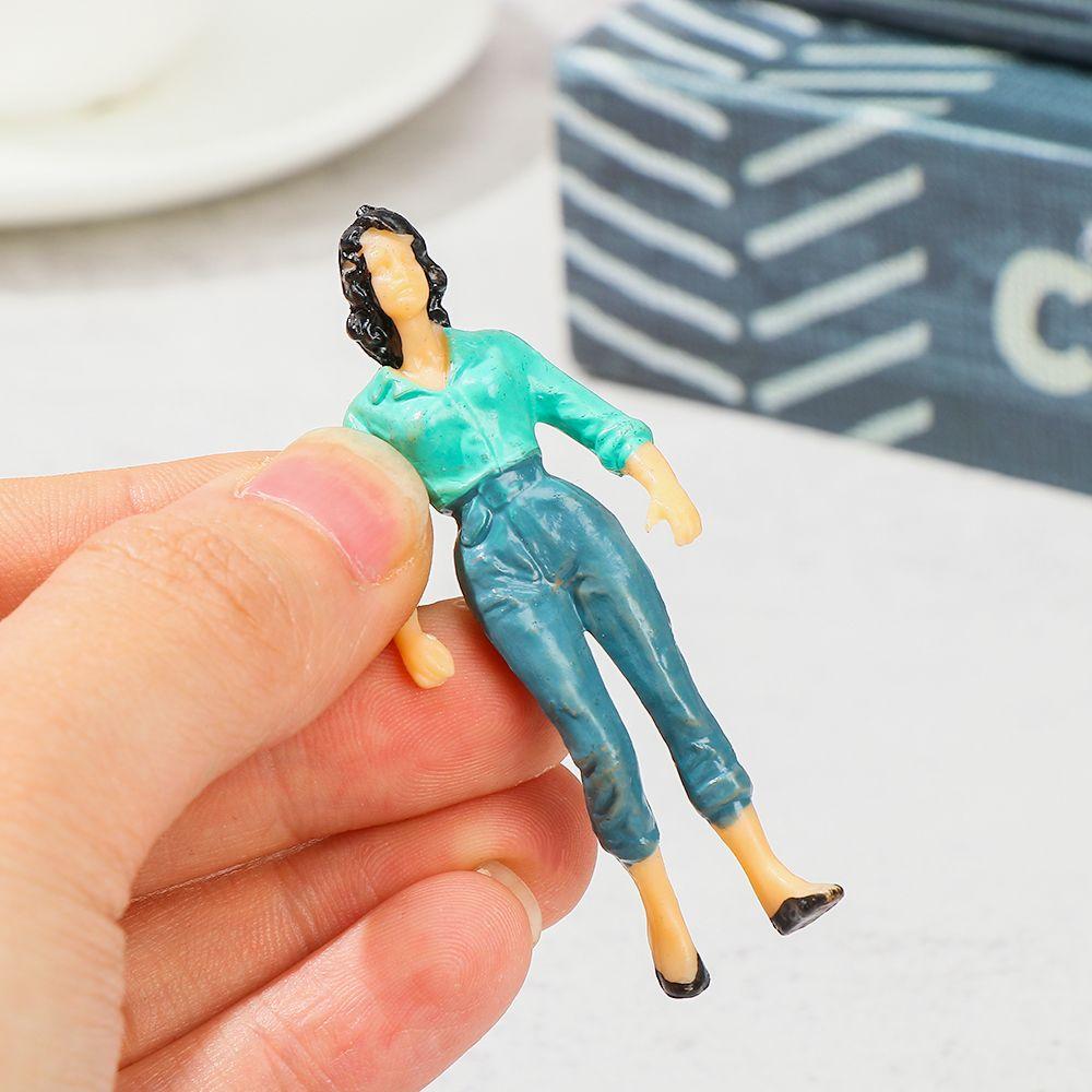 Масштаб Смешанный Цвет Поза Люди Фигурки Сделай Сам Персонаж Поезд Пейзаж Модель Здание Пассажиры