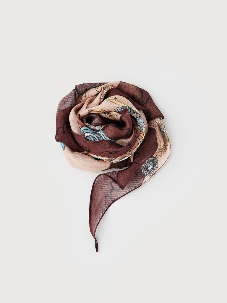 Logo Chain Triangle Scarf_VYCXF4Z7421 NC Jungangno Station Branch