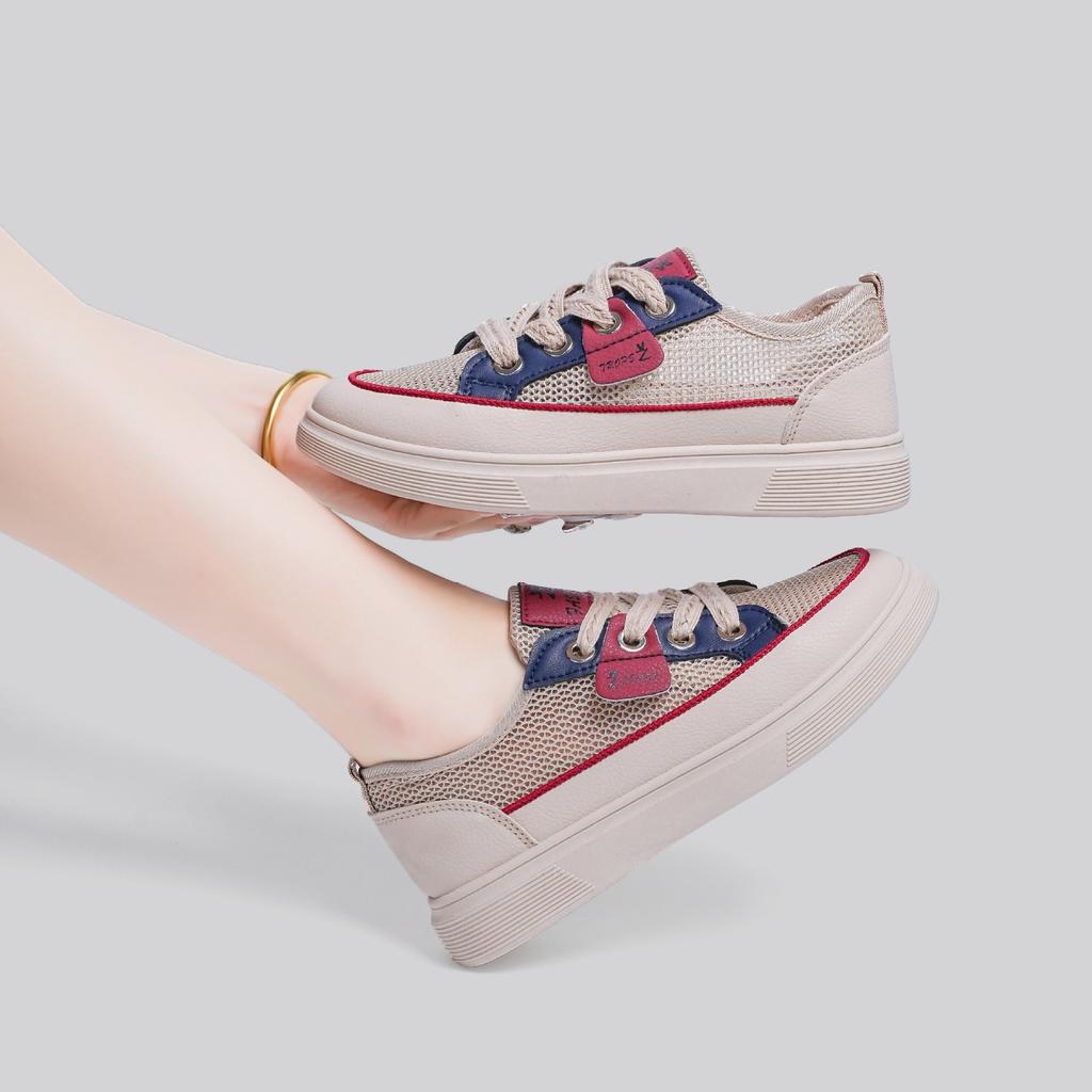 Breathable Sandals Women's Mesh Summer New Broken Size Hollow Women's Shoes Fashionable Foreign Versatile Casual Sports Board Shoes