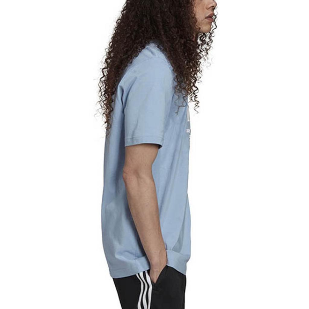 adidas originals St Tee Casual Breathable Sports logo Printing Short Sleeve Sky Blue Men's H62496