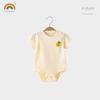 Baby Romper Summer Triangle Onesie Pure Cotton Thin Short-Sleeve Unisex Baby Jumpsuit 0-3 Years Old Children