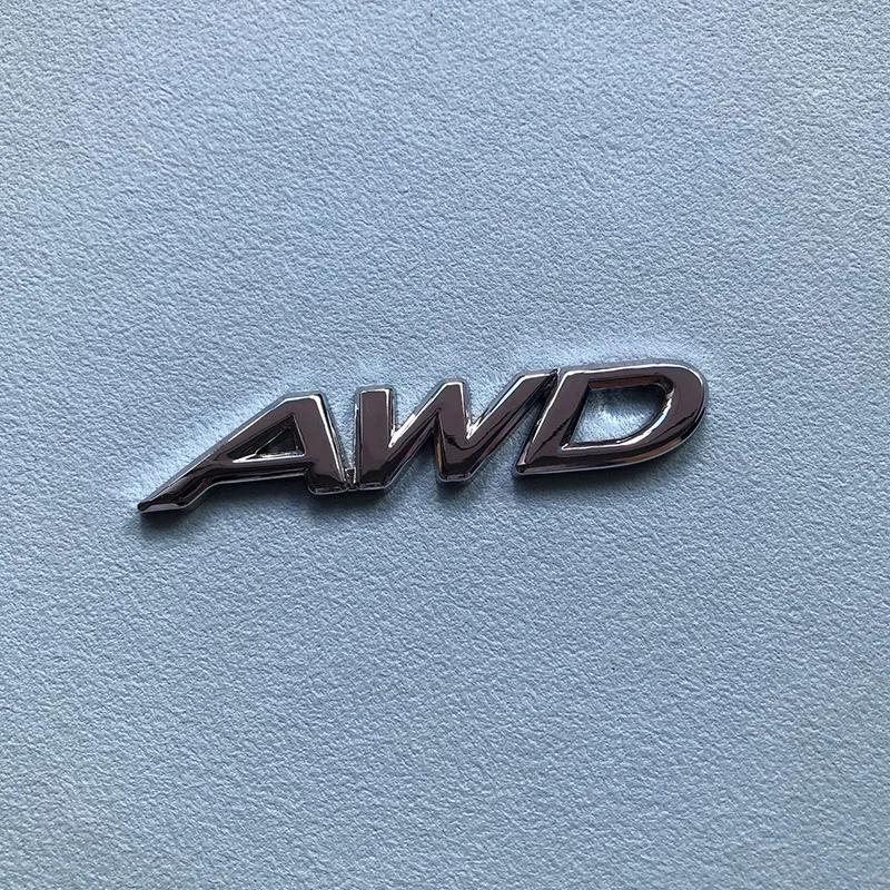 3D Metal 2.0 2.5 AWD Logo Letters Car Trunk Emblem Badge Decal 2.5 AWD Sticker Accessories