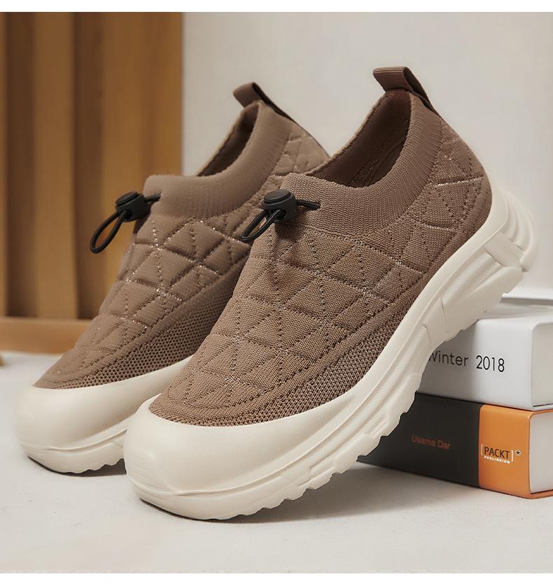 Женские весенние туфли-слипоны на мягкой подошве для мам - Удобные и модные в стиле старого Пекина