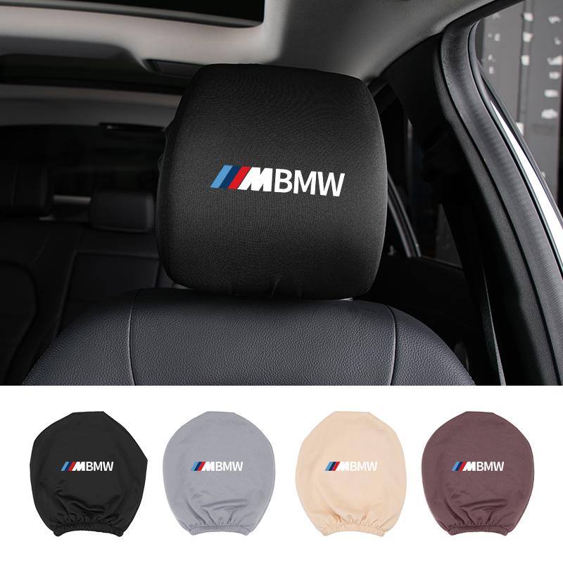 2025 Hot Car Headrest Cover Elastic Dust Cover Front Seat Headrest Protective Cover Car Interiors For BMW E30 E34 E36 E39 E46 E5