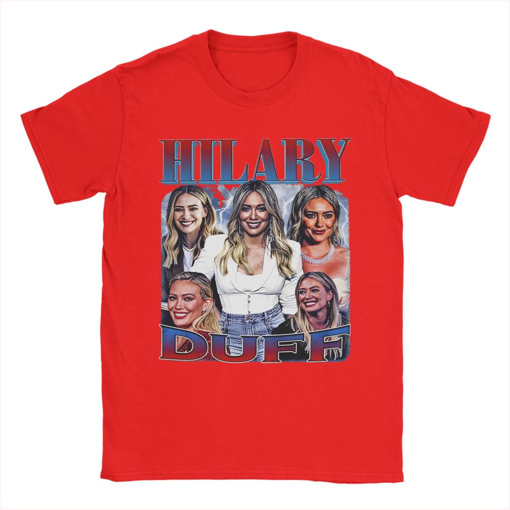 Men Women Hilary Duff T Shirt Cotton Printed Tee Shirts Clothing Outfits