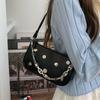 Korean Version of Versatile Underarm Bag New Summer Black Texture Niche Bag Fashionable Women's Single Shoulder Crossbody Bag Trendy