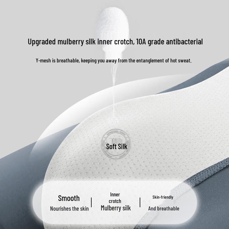 Nanjiren Мужские боксеры-брифы свободного кроя из антибактериального хлопка 10A