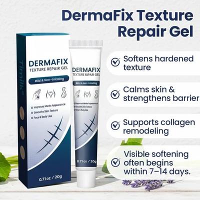Гель DermaFix для восстановления текстуры кожи | Делает текстуру кожи гладкой и ровной | Увлажняющий гель для лица для неровной кожи, шероховатости и тусклости | Легкий и быстро впитывающийся