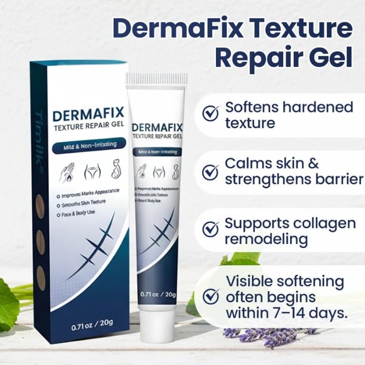 Гель DermaFix для восстановления текстуры кожи | Делает текстуру кожи гладкой и ровной | Увлажняющий гель для лица для неровной кожи, шероховатости и тусклости | Легкий и быстро впитывающийся
