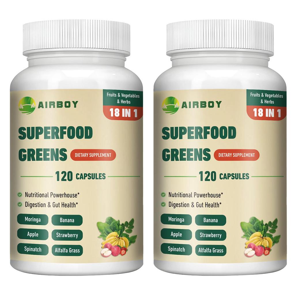 AIRBOY Superfood Capsules: Immune Support, Relieves Digestive Discomfort, Suitable for Both Men and Women