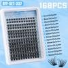 Single Cluster C Curved Multi-Hair False Eyelash Set 8-18Mmdiy Segmented Grafting Thick Eyelashes