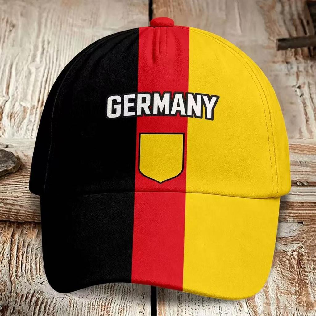 Eagle football printed baseball cap, European Cup fan commemorative cap, men's and women's sunshade curved brim hat