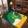 Norwich City Football Print Crystal Velvet Rug, Comfortable Water Absorbent Non Slip Indoor Floor Carpet