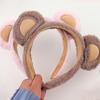 1/2/3Pcs Bear Ear Decor Headband Decorative Animal Hair Hoop Cartoon Hairband Baby Hair Accessories Girls Party Props