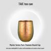 TAIC Кружка для кофе из чистого титана с двойными стенками, портативная