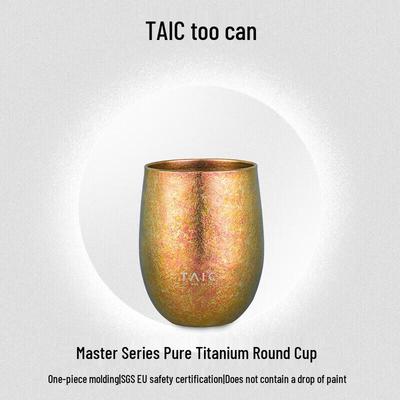 TAIC Кружка для кофе из чистого титана с двойными стенками, портативная