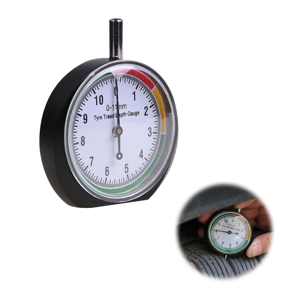 TVETE Манометр для шин, Измеритель глубины протектора, Манометр для шин, Линейка для измерения глубины протектора, Глубина протектора