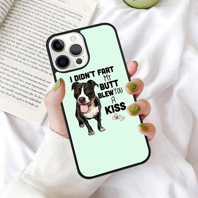 Autumu Pit Bull Lovely Pet Dog Pitbull Phone Case For iPhone 17 Air 16 16e 15 13 14 11 12 Pro Max Max Plus 14 Back Cover
