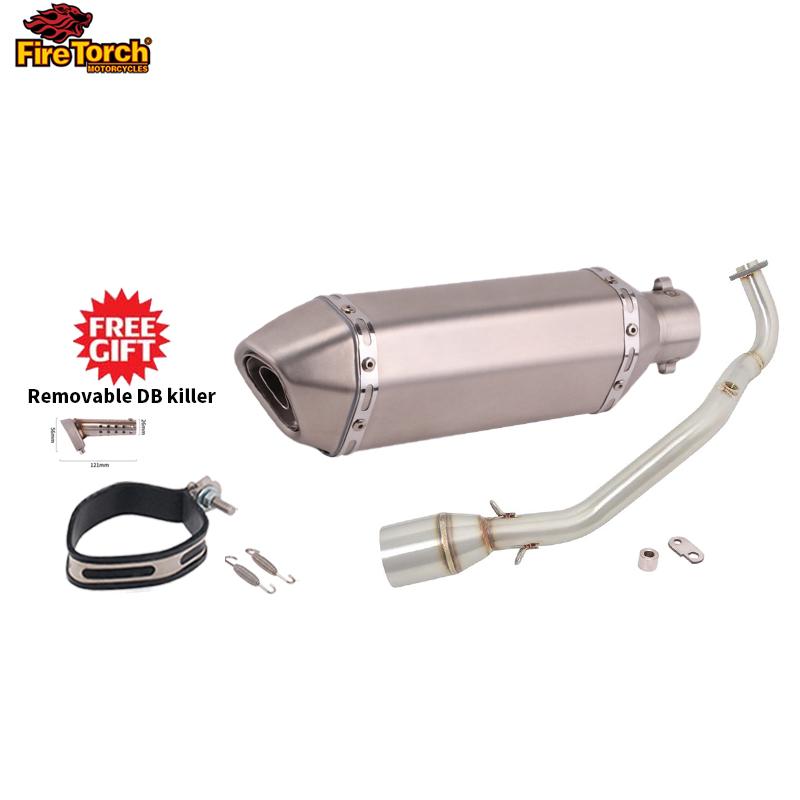 Slip On For YAMAHA Cygnus Gryphus 125cc Full System Motorcycle Exhaust Escape Moto Front Pipe Muffler With Reomvable DB Killer