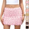 Sequin Skirt Glitter Skirt Women's Elastic Waist Glitter Skirt With Women's Sequin Skirt Glitter Skirt Elastic Waist Skirt A-line Hip Skirt