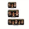 Classic Christmas Kitchen Rug Set Non Slip Washable Snowman Red Plaid Truck Snowflake Runner Holiday Decor