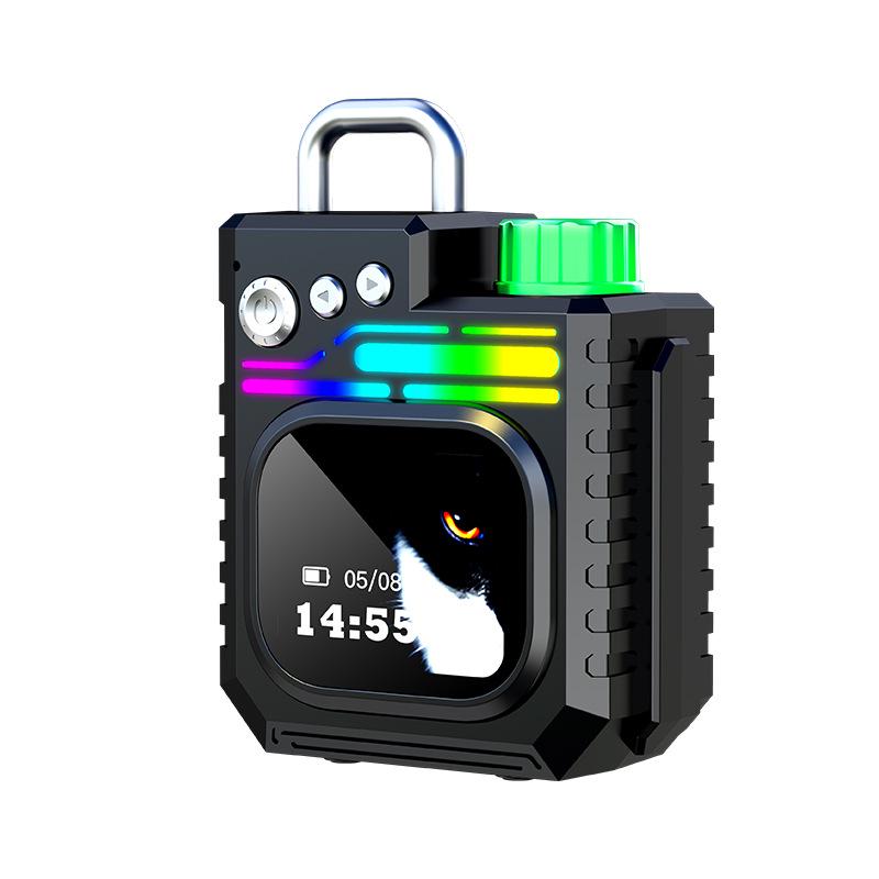 Bluetooth-динамик с сенсорным экраном, стерео Hi-Fi, отображение текста песни, будильник и функция звонка