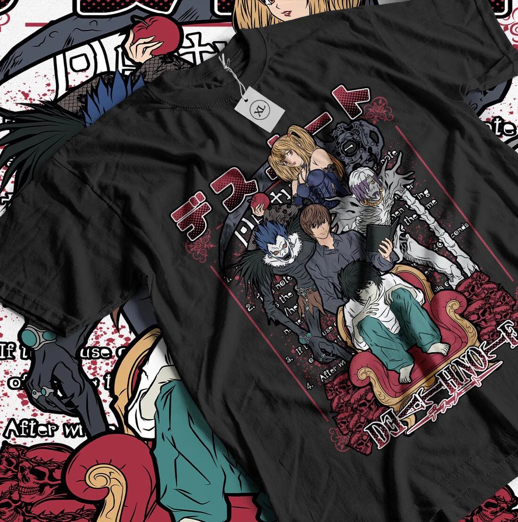Death Note L T-Shirt Kira Ryuk Manga Strip Horror Anime Gift Tee Shirt All Size