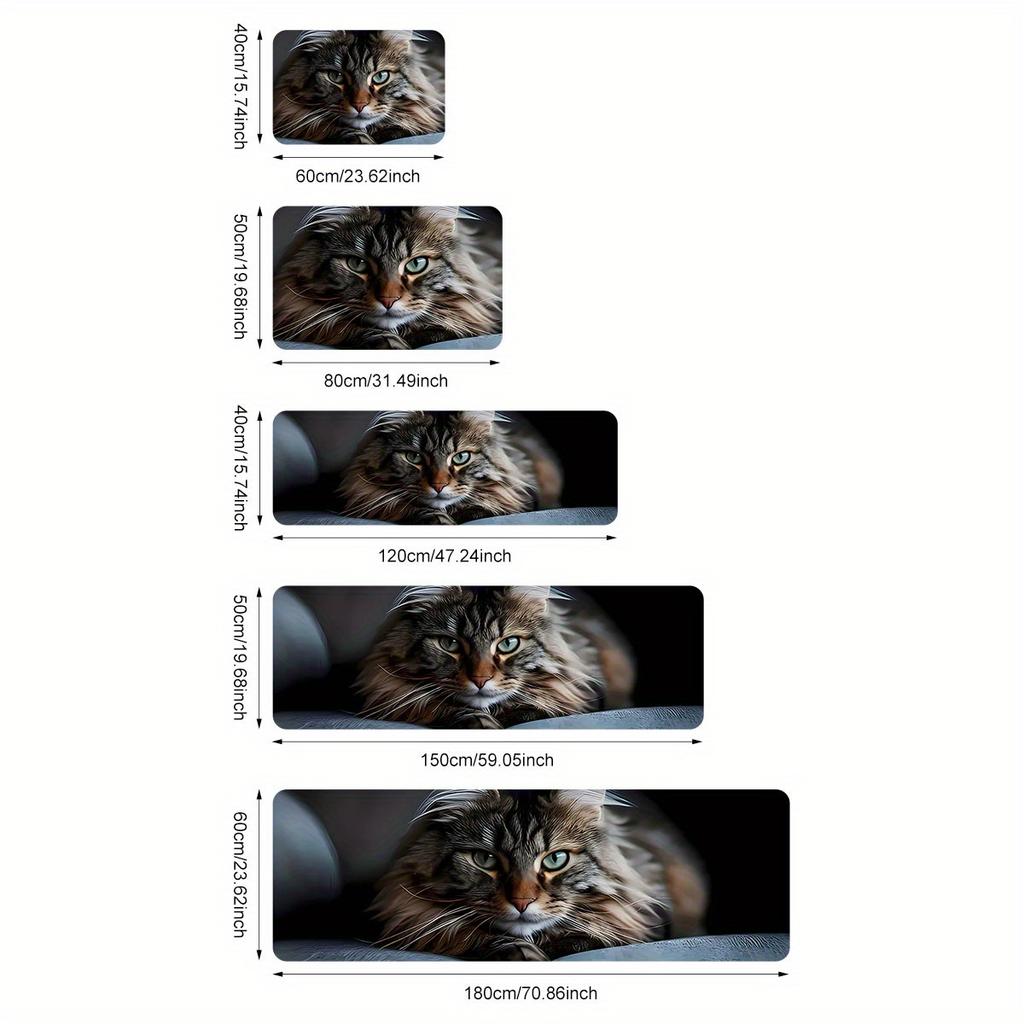 1 шт. милый кошачий узор напольный коврик современный кухонный полиэстеровый ковер нескользящий красочный внутренний ковер для дома ванная комната спальня гостиная декор