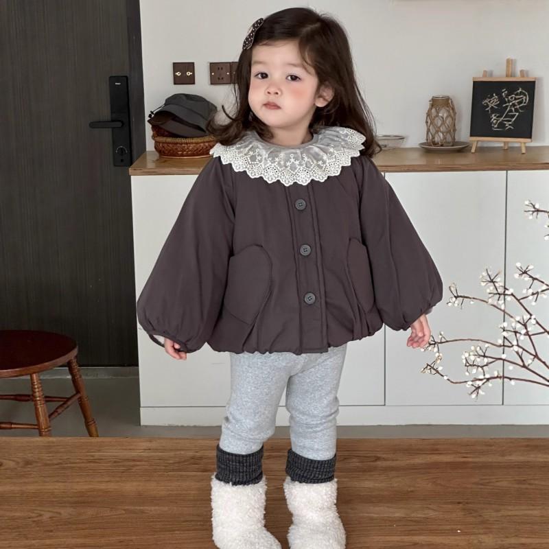 Girls Winter Thick Cotton Set Toddler Baby Cartoon Warm Fall Outfit