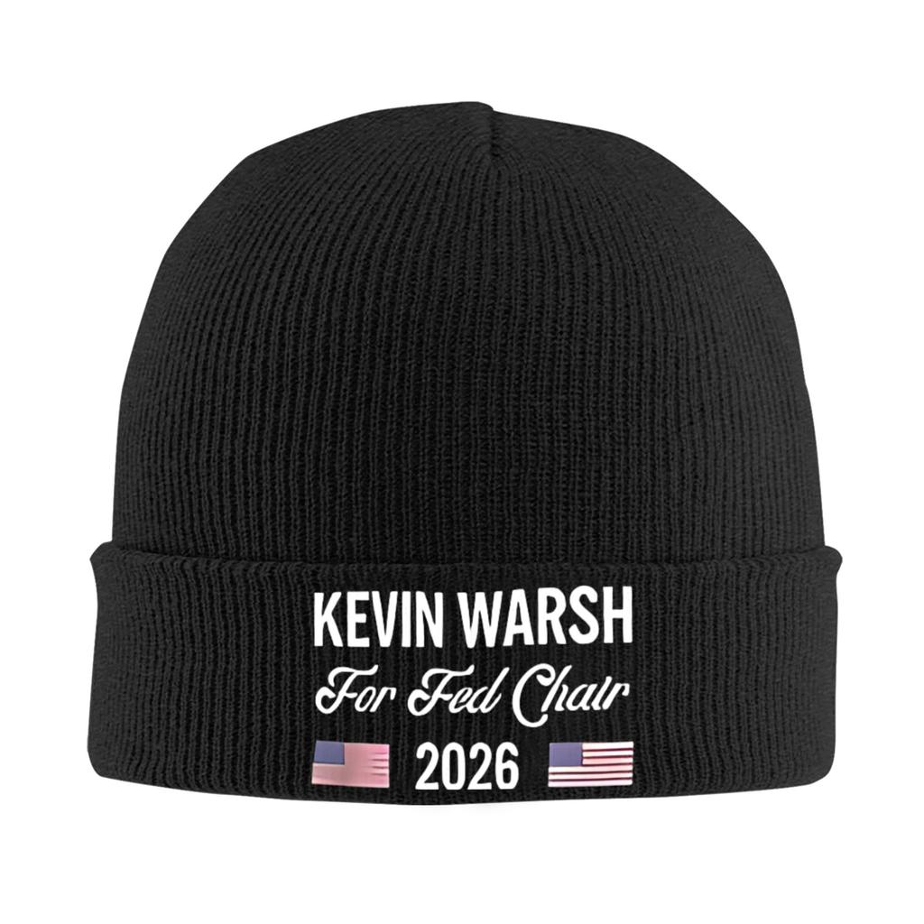 Kevin Warsh 2026 Beanie Hats Bonnet Hats Men Women Street Outdoor Skullies Beanies Spring Pattern Warm Caps