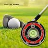Kirsite Golf Hat Clip Marker Two-sided Golf Ball Marker Golf Green Reader  Golfer Gift
