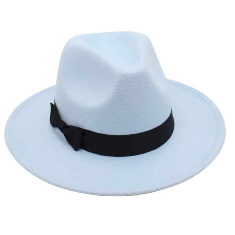 Винтажный цилиндр, бабочка, костюм, джазовая шляпа, мужская и женская, иностранная фетровая шляпа, шляпа Хепберн из твида