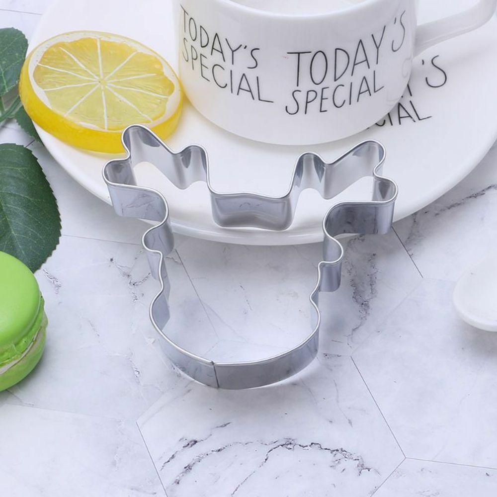 Novelty Kitchen Tool Bakeware Cookie Cutter Biscuit Mold Christmas Reindeer Deer Head Mould