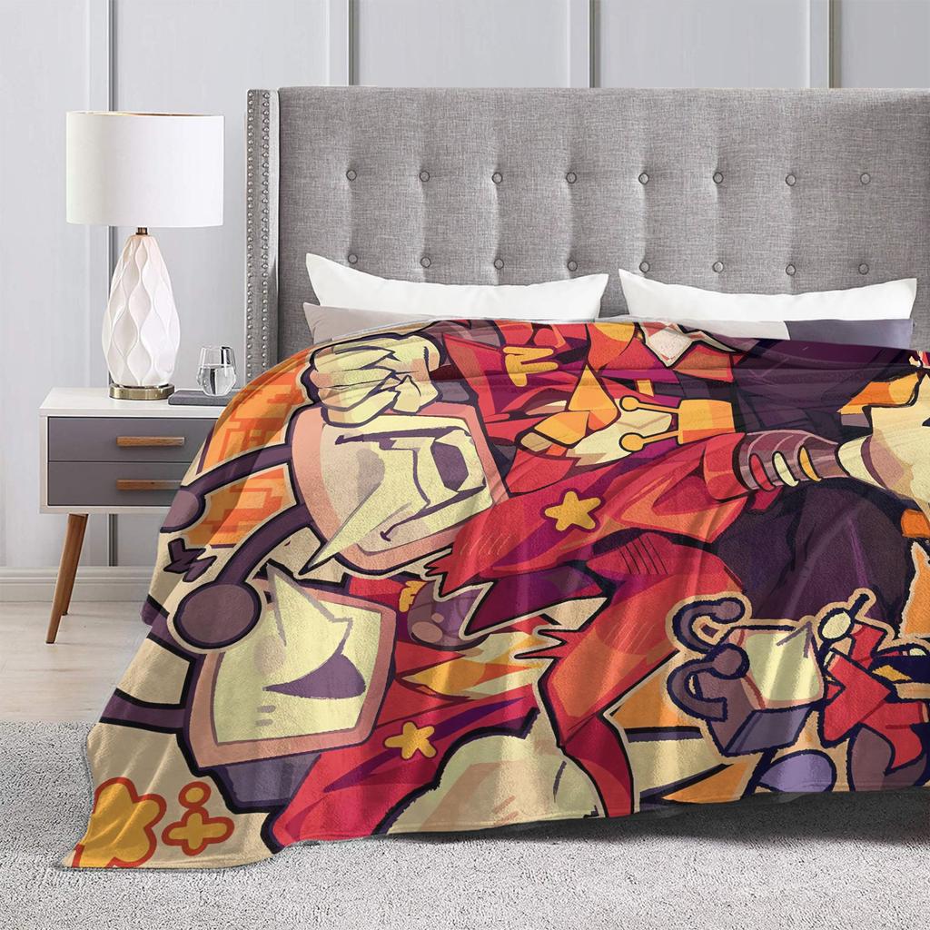 Deltarune Funny Tenna Blankets Airplane Travel Flannel Throw Blanket For Living Room Soft Custom DIY Bedspread Gift Idea