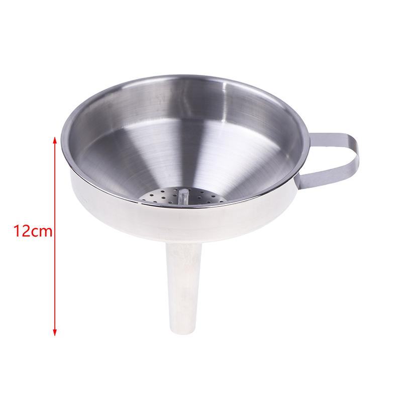 304 утолщенная воронка из нержавеющей стали со съемным фильтром, воронки с широким горлом для консервирования, кухонный фильтр для утечки масла