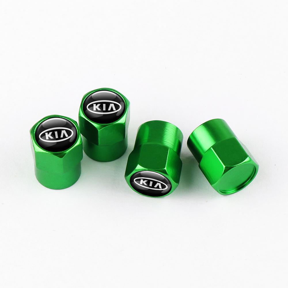 AANC1 Car Tire Valve Caps Auto Wheel Tire Air Valve Stem Cover Tyre Rim Stem Covers For Kia Sportage Ceed Sorento Cerato Optima Soul