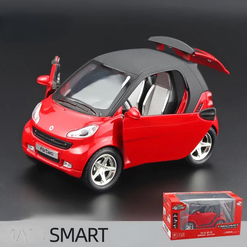 ABAC1 1:32 Smart Alloy Car Model Simulation Sound And Light Pull Back Toy Car Boy Collection Decoration Gift