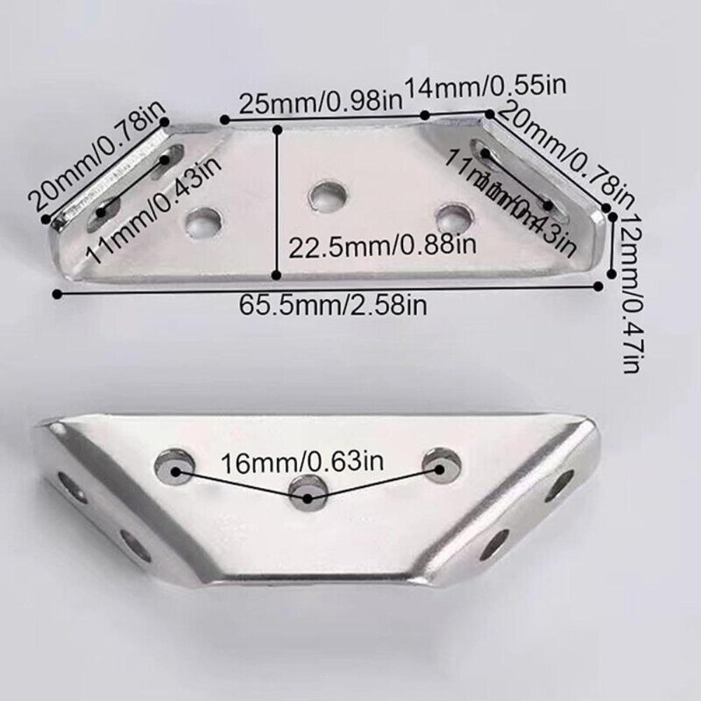 10 шт. Угловой кронштейн из нержавеющей стали, крепежный элемент, угловые скобы, угловая подставка, поддерживающий