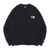 New Era Crew Neck Sweatshirt Size Box ONSPOTZ Perfect for Outings and Travel (14507994, NER35A5166), Black, L, Logo, Exclusive, Unisex, Streetwear,
