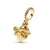 Item Gold Sparkling Lucky Four-Leaf Clover Animal Multi-type Charm Bead Pendant Security Chain Compatible Bracelet