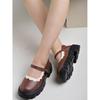 Shoetopia Коричневые туфли Мэри Джейн с круглым носком для женщин и девочек - EU40
