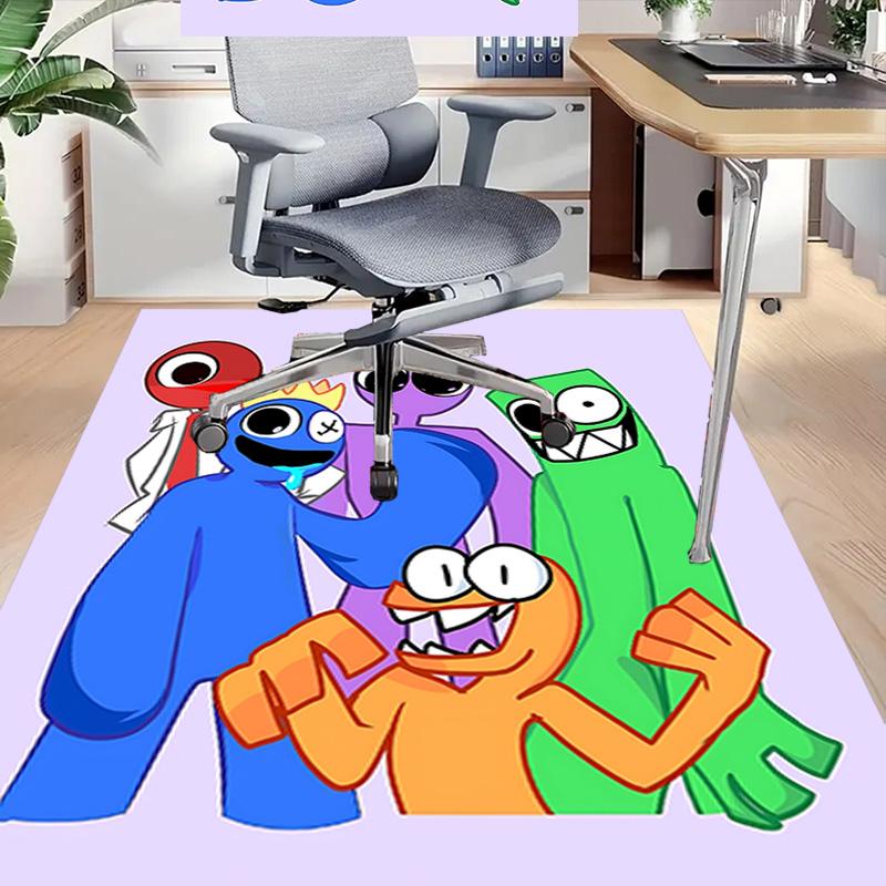 1pc Cartoon Characters Group Carpet for Playroom Bedroom Living Room Sofa Home Decor,kids Game Area Rug Non-slip Floor Mat Y72943
