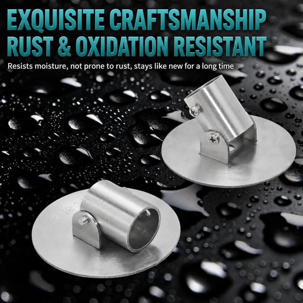 Hardware Fitting Flange Seat Bracket Rotatable Round Tube Mounting Bracket Furniture Application