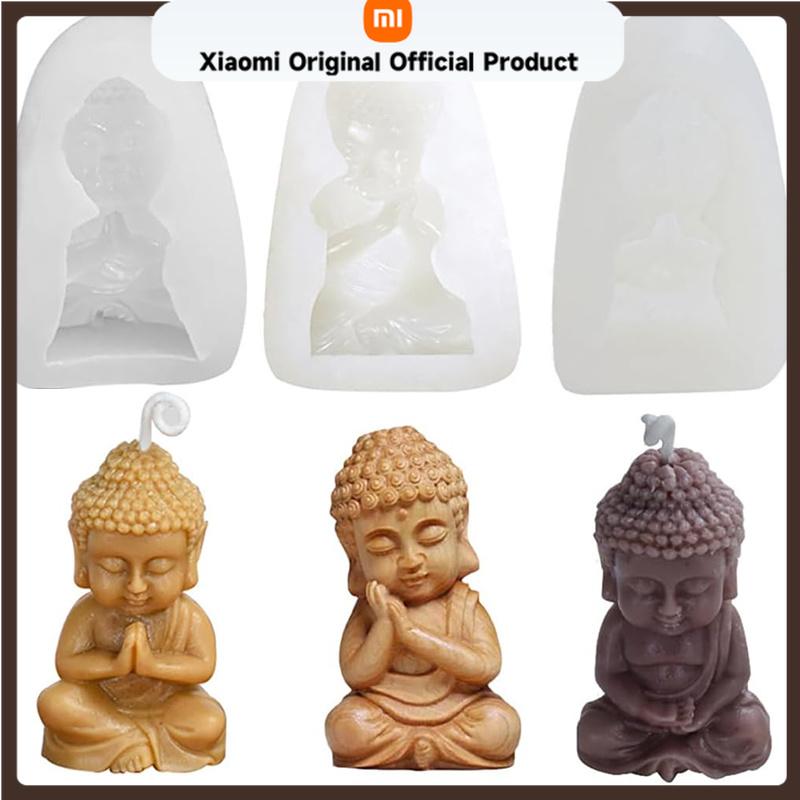 Xiaomi Buddha Silicone Candle Mold 3D Aromatherapy Handmade Soap Wax Clay Gypsum Candles Ornament Craft Making Mold