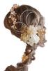 Lomeri Gold Headband Dry Flower Hair Decoration Церемония совершеннолетия Выпускной Свадебный Хакама Gold E [Lomeri] (Золото)